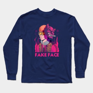 Fake Face Long Sleeve T-Shirt